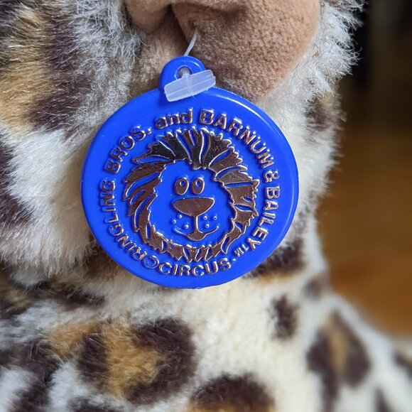Vintage Ringling Bros and Barnum and Bailey Circus Leopard Plush with tag - Picture 2 of 7